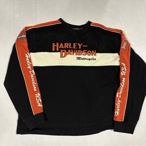 VINTAGE Harley-Davidson Colorblock Heavyweight long sleeve shirt Men’s 3X